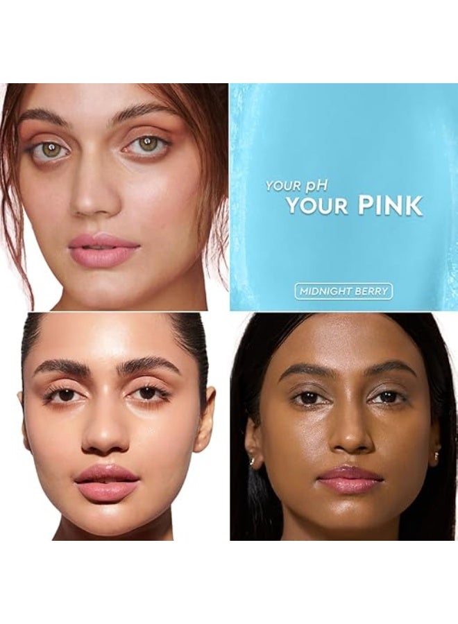 كيرو مرطب شفاه كيرو جيلي تويست متغير اللون حسب درجة الحموضة - توت منتصف الليل، 3 غرام | لون من شفاف إلى وردي | مرطب شفاه نباتي غني بالسكوالين وزيت الكاميليا - Image 3